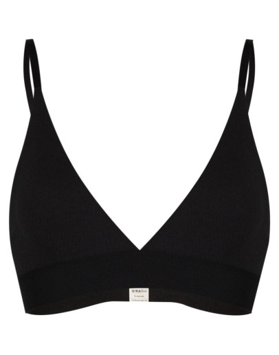 ribbed triangle bra
