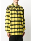 Psychedelic Wings checked shirt