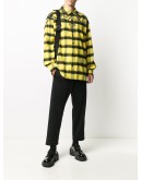 Psychedelic Wings checked shirt