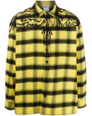 Psychedelic Wings checked shirt