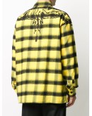 Psychedelic Wings checked shirt