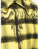 Psychedelic Wings checked shirt