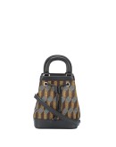 Dauphine geometric jacquard bucket bag