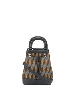 Dauphine geometric jacquard bucket bag