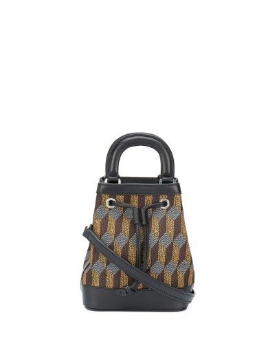 Dauphine geometric jacquard bucket bag