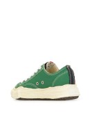 contrast panel low top sneakers