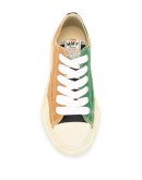 contrast panel low top sneakers