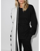 Shaw belted ribbed organic cotton sweatshirt