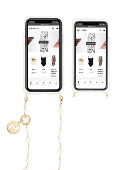faux pearl-embellished iPhone X case