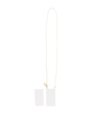 faux pearl-embellished iPhone X case