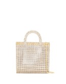 gem-embellished mini bag