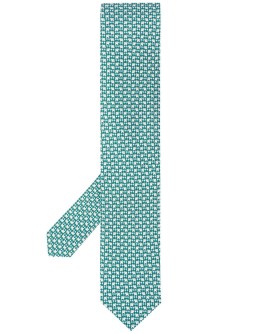 elephant-embroidered tie