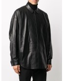 longsleeved leather shirt