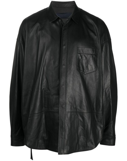 longsleeved leather shirt