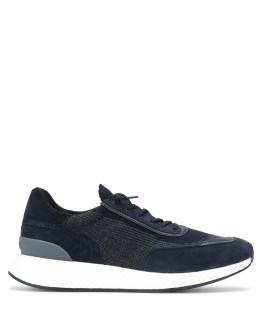 panelled low-top sneakers 