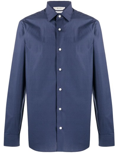 dotted long-sleeve shirt 