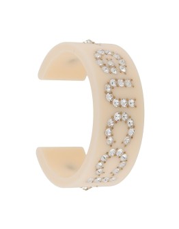 crystal detailed cuff bracelet
