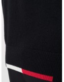 stripe-trim virgin wool jumper