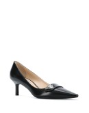 pointed leather pumps