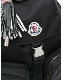 fringe detail logo backpack