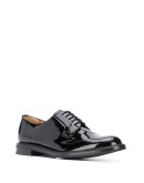 varnished lace-up shoes