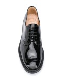 varnished lace-up shoes