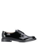 varnished lace-up shoes