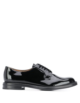 varnished lace-up shoes