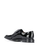 varnished lace-up shoes