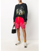 logo print shorts