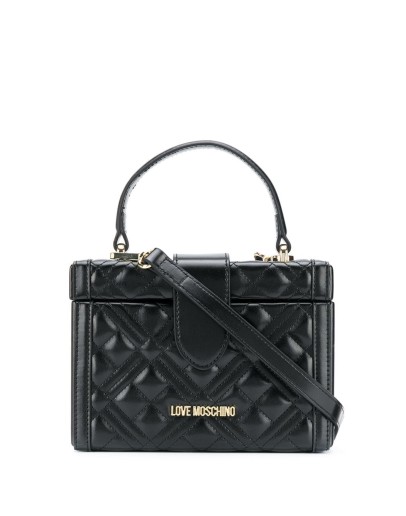 quilted box tote