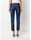distressed cropped jeans