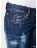 distressed cropped jeans