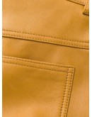 lambskin leather shorts