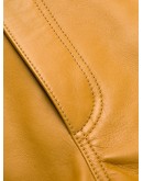lambskin leather shorts