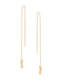 monogram drop earrings
