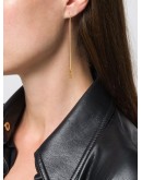 monogram drop earrings