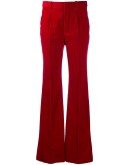 high-waisted straight-leg trousers