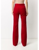 high-waisted straight-leg trousers
