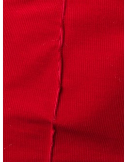 high-waisted straight-leg trousers