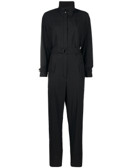 zip-front long-sleeve jumpsuit