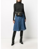 M logo belt bag with chain detachable strap