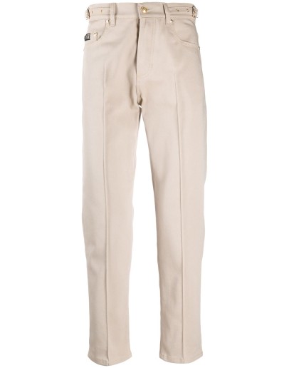 buckle detail slim-fit jeans 