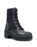 knitted-panel ankle boots