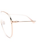 aviator-frame clear lens glasses