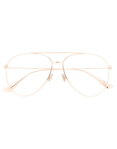 aviator-frame clear lens glasses