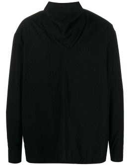 textured high-neck top