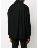textured high-neck top