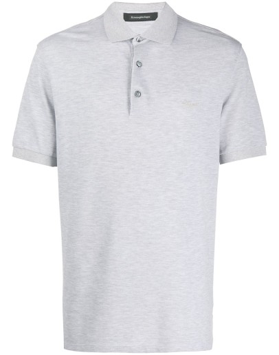 logo-embroidered polo shirt
