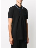 contrast trim polo shirt